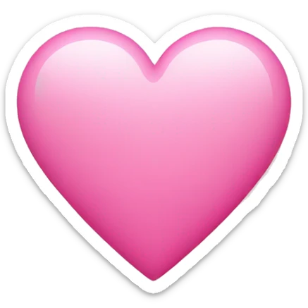 pink heart sticker