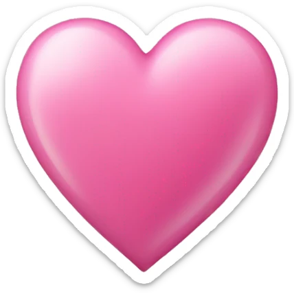 Pink heart sticker