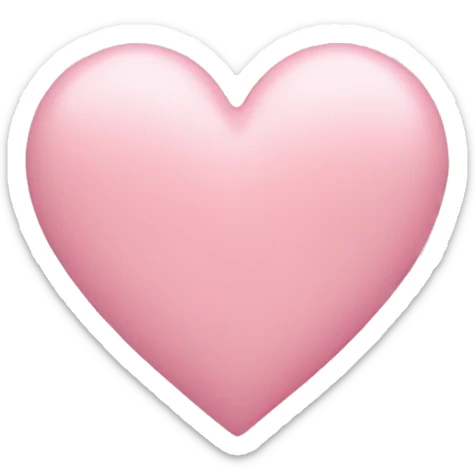 Pastel pink heart sticker