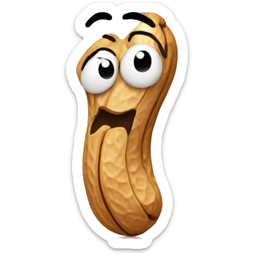 peanut blowing a kiss sticker