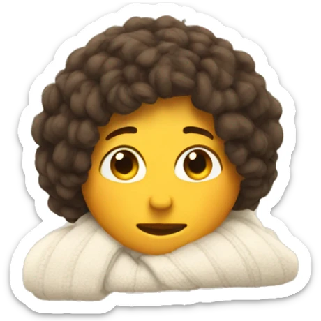 Cozy emoji sticker
