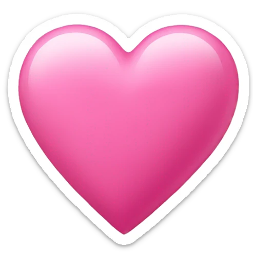 Pink heart  sticker