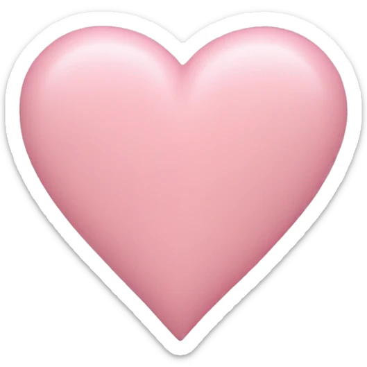 pastel pink heart sticker