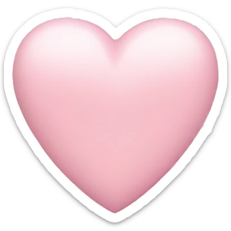 Light pink heart sticker