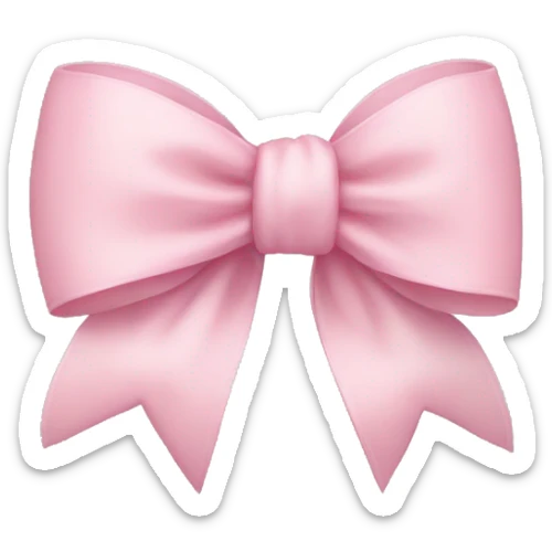 Light pink bow sticker