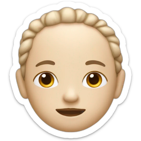 Create an emoji that conveys a sense of calm and relaxation. Use soothing colors and gentle expressions to make it comforting and stress-relieving." sticker