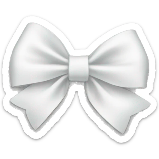 white bow sticker