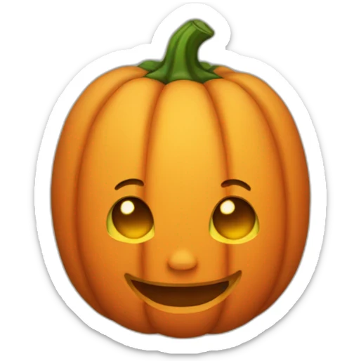human pumpkin sticker