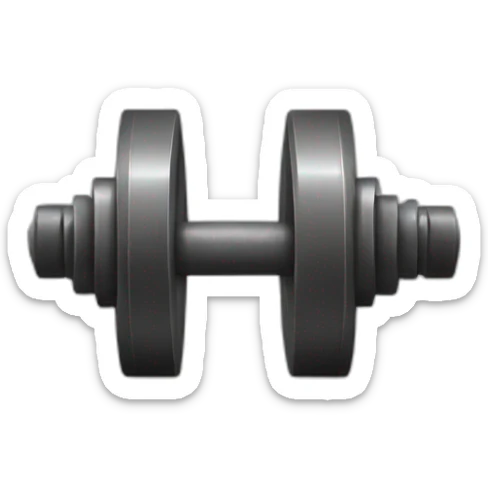 Barbell clip sticker