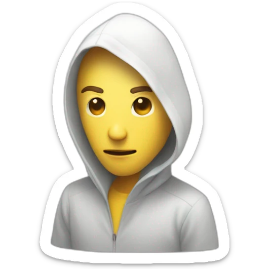 mysterious figure in white background sticker