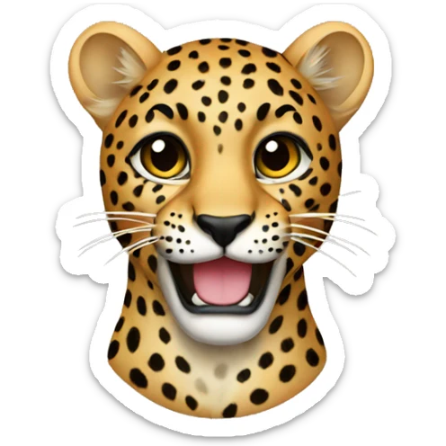 leopard sticker
