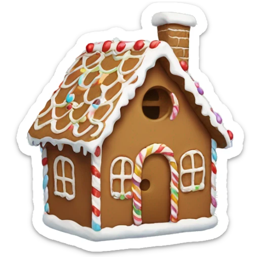 Gingerbread house sticker