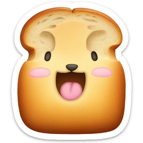 Bunny bread sticker