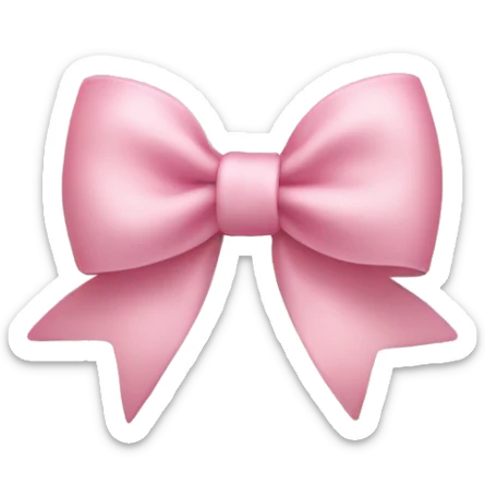 Light pink bow sticker