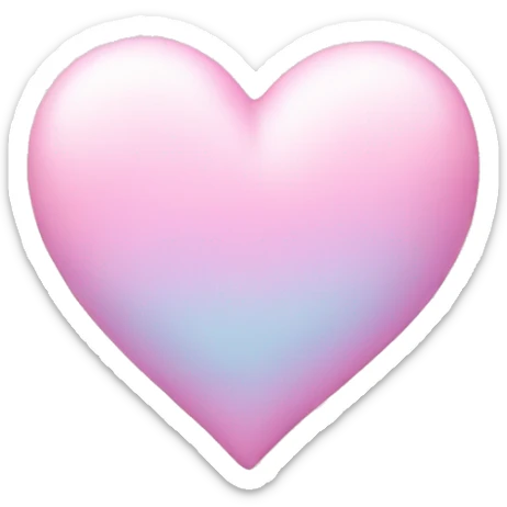 pastel heart sticker