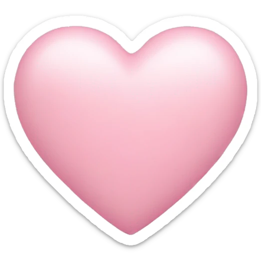 Baby pink heart sticker