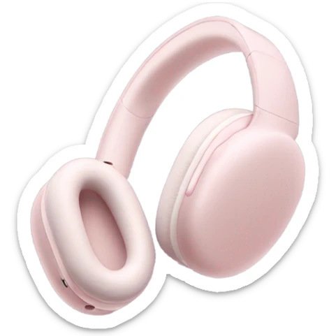 light pink airpods max headphones sticker