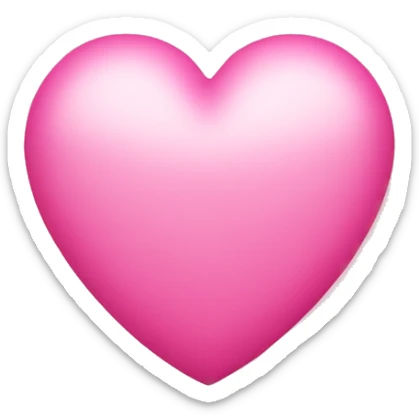 pink heart sticker