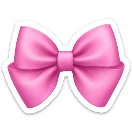 pink bow sticker