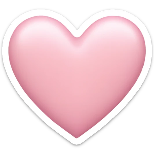 pastel pink heart sticker
