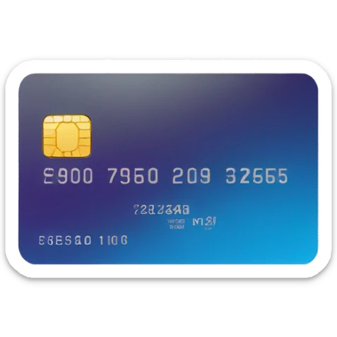 credit card sticker