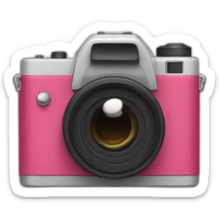 Camara corazón sticker