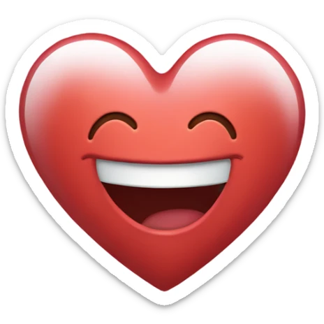 Happy heart sticker