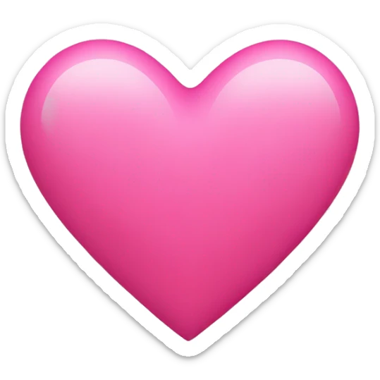 Pink heart  sticker
