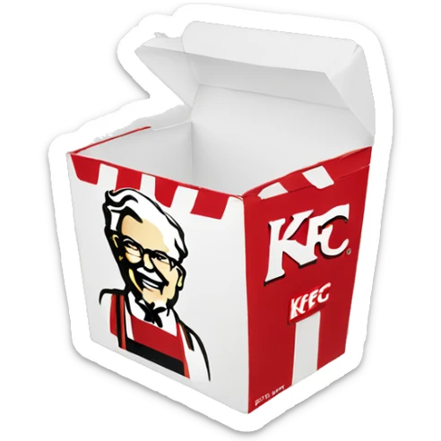KFC box sticker