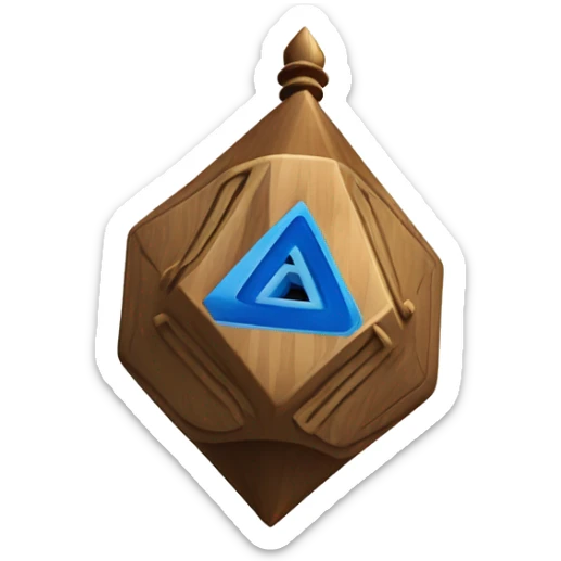 Jewish dreidel a four-sided spinning top, played during the Jewish holiday of Hanukkah sticker