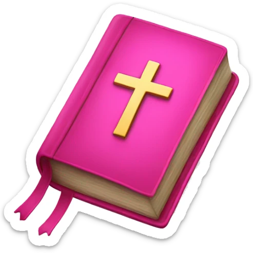 Pink Bible  sticker