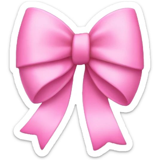 pink bow sticker