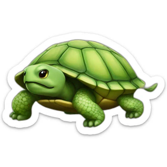 A turtle chains sticker