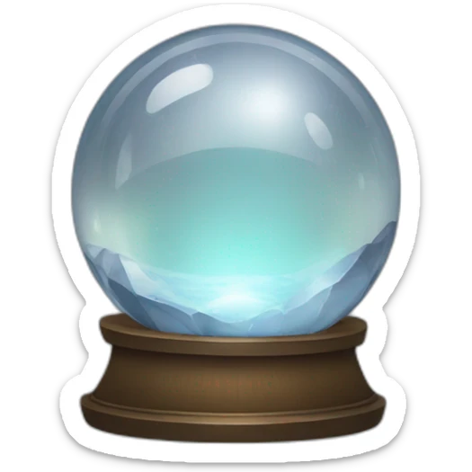 crystal ball sticker