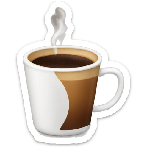 Coffee sticker