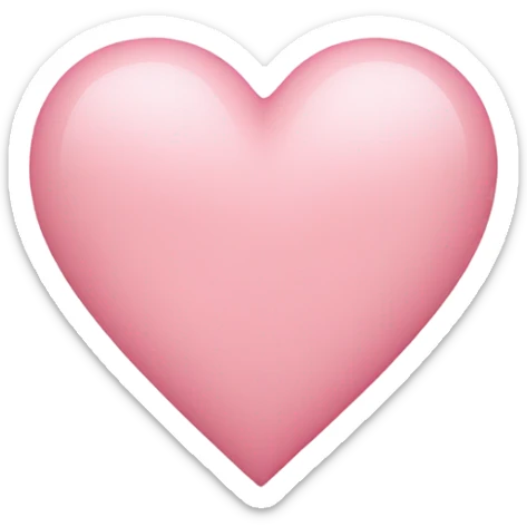 Light pink heart sticker