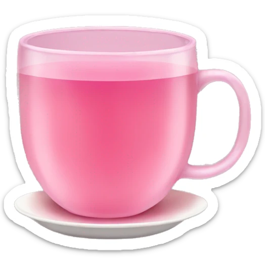 pink tea sticker
