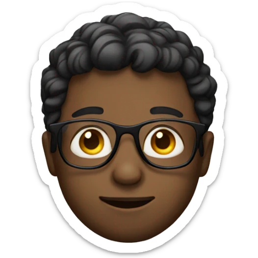 Boy with glasses sticker