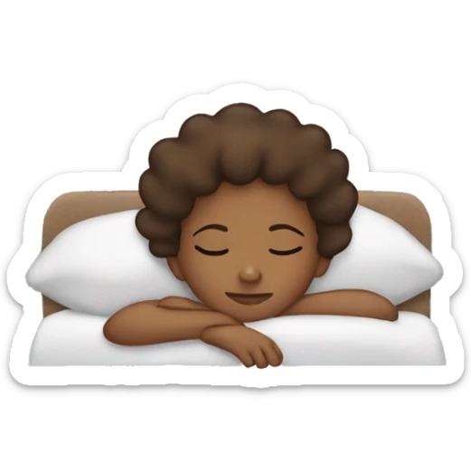 brownskin girl sleeping sticker