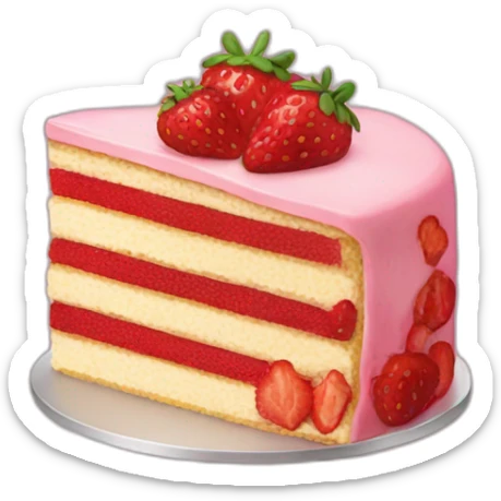StrawBerry Cake sticker