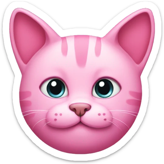 Pink cat  sticker