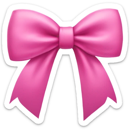 pink bow  sticker