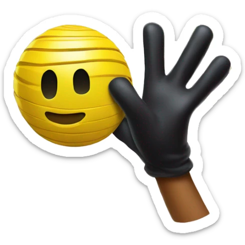 A Slinky spring arm with a black glove coming towards me from popping out of the ball pit sticker