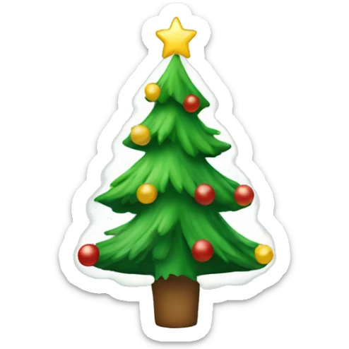 christmas tree sticker