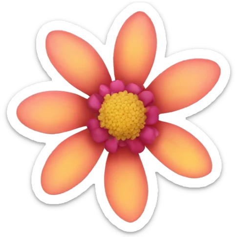 Flower sticker