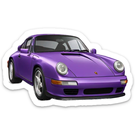 porsche violet sticker