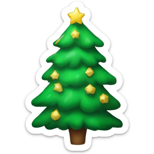 Christmas tree sticker
