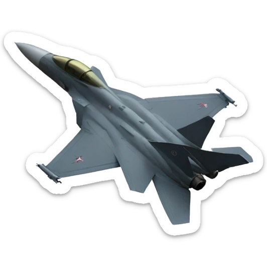 Fighter jet sticker