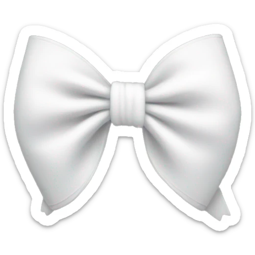 white bow sticker