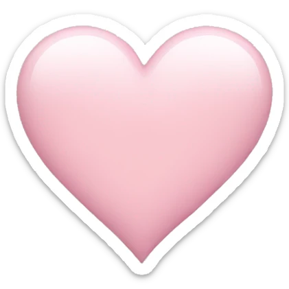 Light pink heart sticker
